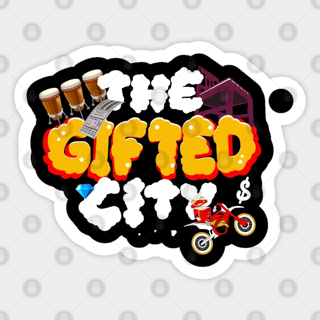 The Gifted City Sticker by Giftedone